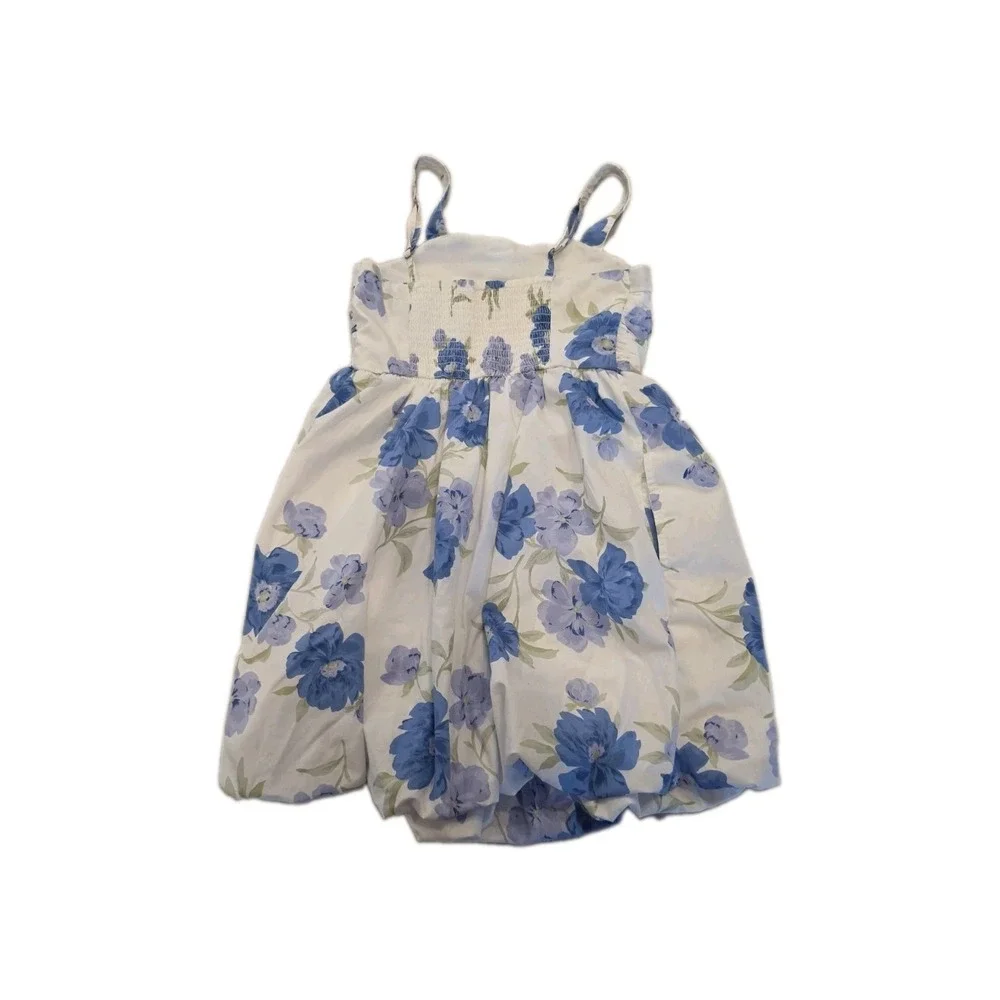 Abercrombie & Fitch Bubble Dress Pockets Floral Cottagecore Shabby Chic 11/12